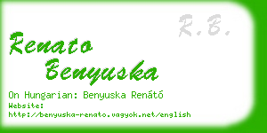 renato benyuska business card